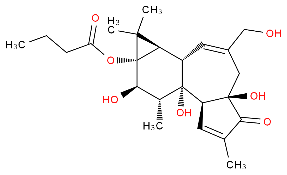 Phorbol 13-butyrate_分子结构_CAS_100929-94-0)