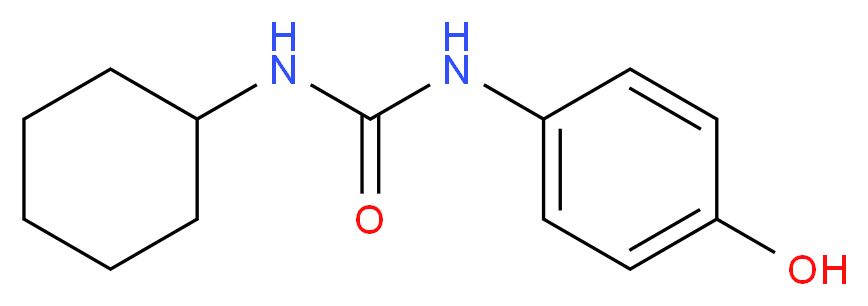 1-Cyclohexyl-3-(4-hydroxyphenyl)urea_分子结构_CAS_38652-23-2)