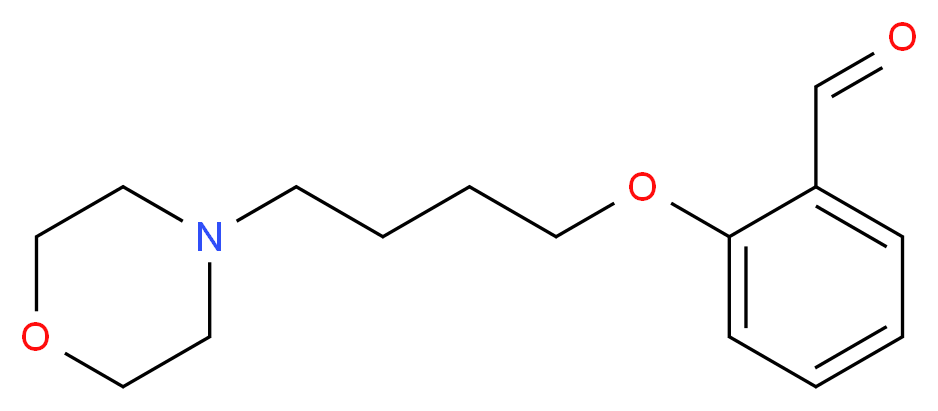 2-[4-(morpholin-4-yl)butoxy]benzaldehyde_分子结构_CAS_82625-41-0