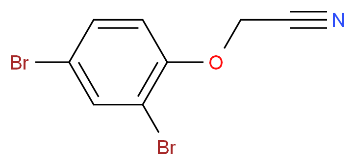 2-(2,4-Dibromophenoxy)acetonitrile_分子结构_CAS_)