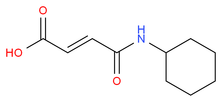 (2E)-3-(cyclohexylcarbamoyl)prop-2-enoic acid_分子结构_CAS_21477-59-8