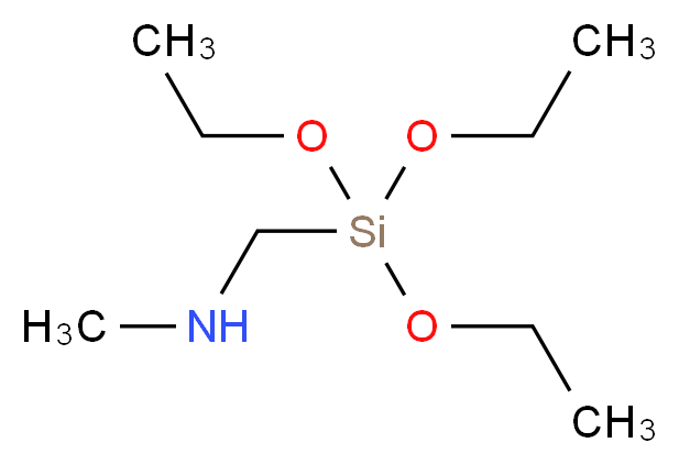 methyl[(triethoxysilyl)methyl]amine_分子结构_CAS_151734-80-4