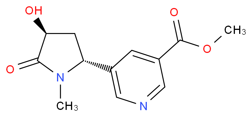 rac trans-3'-Hydroxy Cotinine-3-carboxylic Acid Methyl Ester_分子结构_CAS_1217641-50-3)