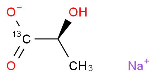L-乳酸钠-1-13C 溶液_分子结构_CAS_81273-81-6)
