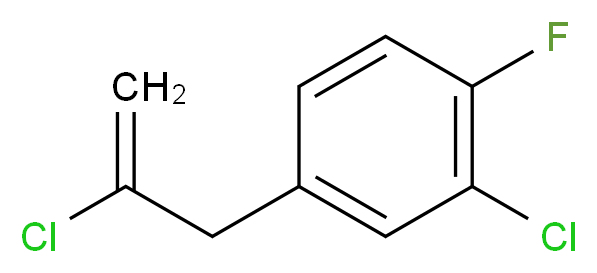 5-(2-Chloroallyl)-2-fluorochlorobenzene_分子结构_CAS_)