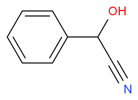 2-hydroxy-2-phenylacetonitrile_分子结构_CAS_532-28-5