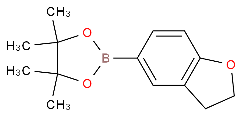 2-(2,3-dihydro-1-benzofuran-5-yl)-4,4,5,5-tetramethyl-1,3,2-dioxaborolane_分子结构_CAS_937591-69-0