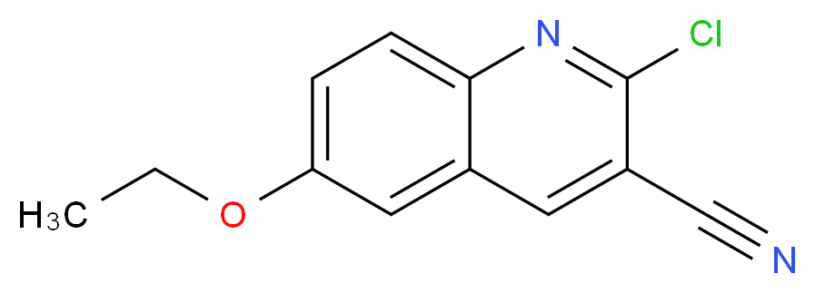 2-chloro-6-ethoxyquinoline-3-carbonitrile_分子结构_CAS_937672-26-9