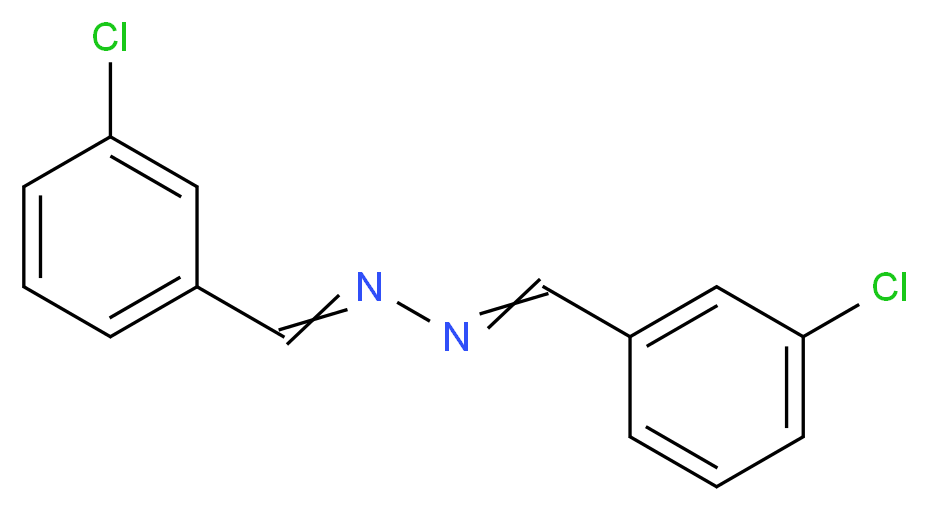 bis[(3-chlorophenyl)methylidene]hydrazine_分子结构_CAS_6971-97-7