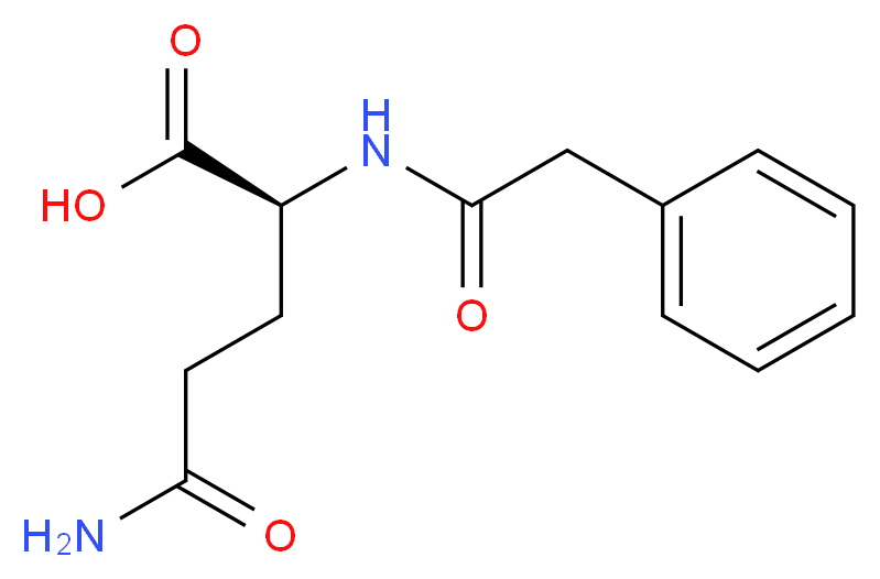 Phenylacetyl L-Glutamine_分子结构_CAS_28047-15-6)