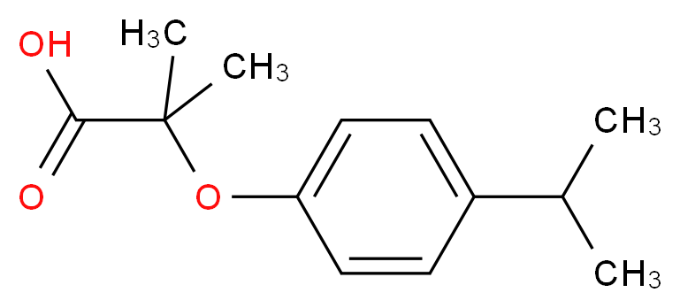 2-(4-Isopropylphenoxy)-2-methylpropanoic acid_分子结构_CAS_)