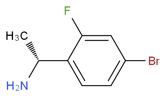 (R)-1-(4-Bromo-2-fluorophenyl)ethanamine_分子结构_CAS_845930-79-2)