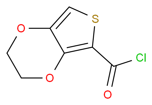 2,3-Dihydrothieno[3,4-b][1,4]dioxin-5-carbonyl chloride 90%_分子结构_CAS_477587-17-0)