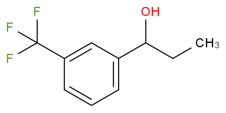 1-[3-(trifluoromethyl)phenyl]propan-1-ol_分子结构_CAS_618-97-3