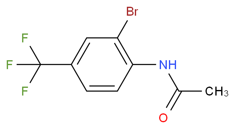 2'-Bromo-4'-(trifluoromethyl)acetanilide 98%_分子结构_CAS_175135-49-6)