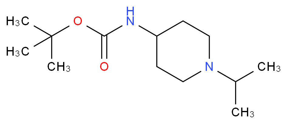 tert-Butyl (1-isopropylpiperidin-4-yl)carbamate_分子结构_CAS_534595-37-4)