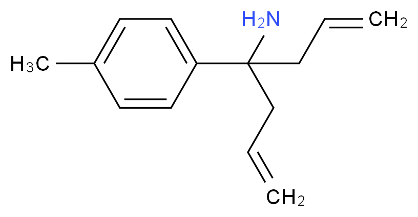 4-(4-methylphenyl)hepta-1,6-dien-4-amine_分子结构_CAS_189167-67-7