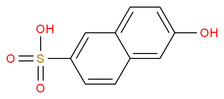 6-hydroxyNaphthalene-2-sulphonic acid_分子结构_CAS_33975)