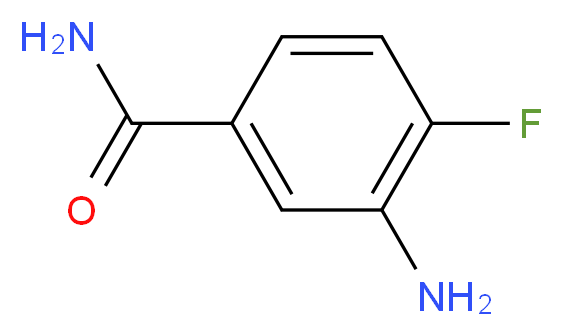3-amino-4-fluorobenzamide_分子结构_CAS_943743-25-7)