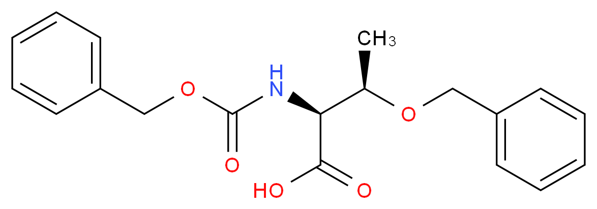 (2S,3R)-3-(benzyloxy)-2-{[(benzyloxy)carbonyl]amino}butanoic acid_分子结构_CAS_69863-36-1