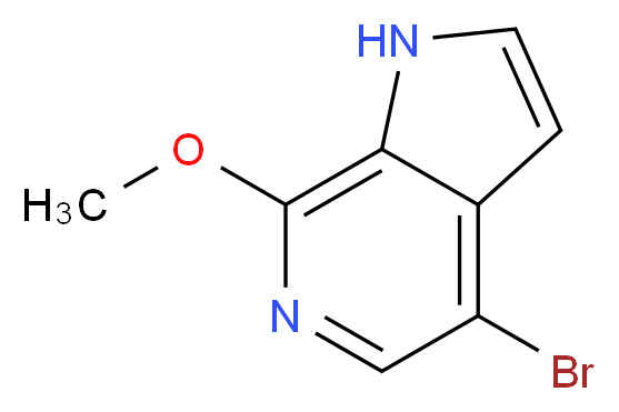 4-Bromo-7-methoxy-1H-pyrrolo[2,3-c]pyridine_分子结构_CAS_425380-37-6)