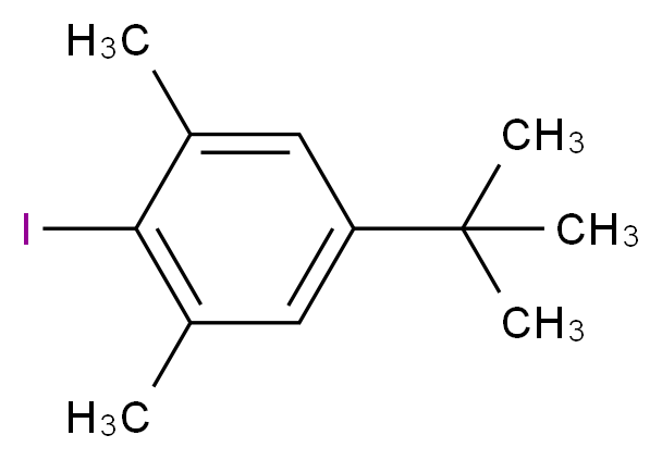 5-tert-butyl-2-iodo-1,3-dimethylbenzene_分子结构_CAS_5122-20-3