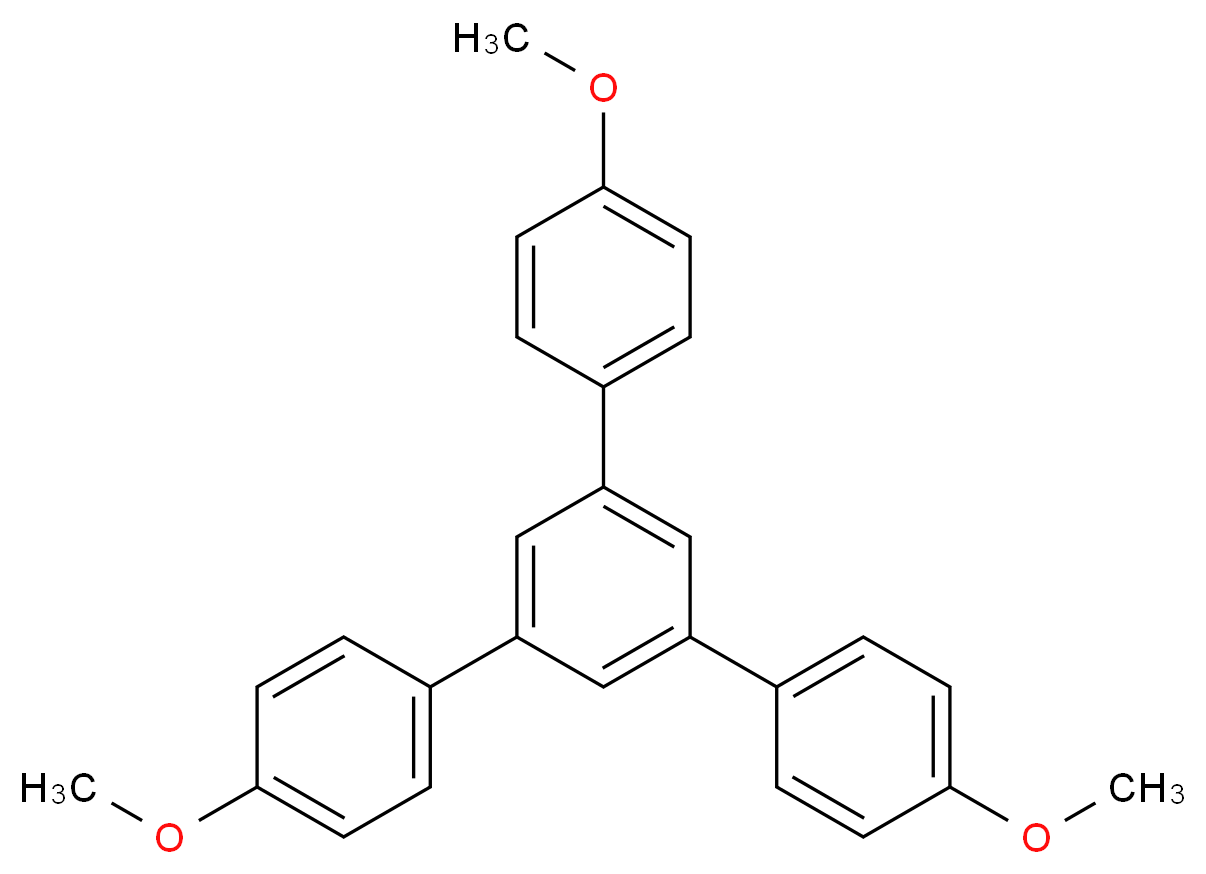 1,3,5-Tris(4-methoxyphenyl)benzene_分子结构_CAS_7509-20-8)