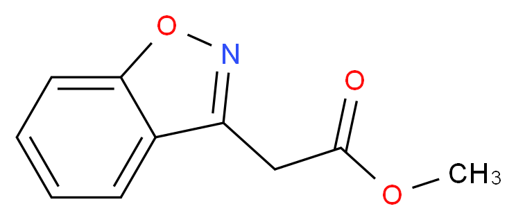 Methyl 2-(1,2-benzisoxazol-3-yl)acetate_分子结构_CAS_59899-89-7)