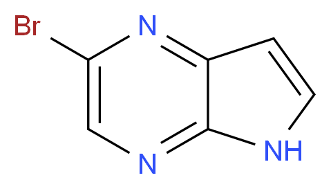 2-bromo-5H-pyrrolo[2,3-b]pyrazine_分子结构_CAS_875781-43-4