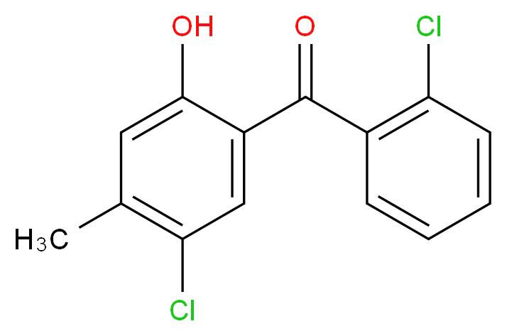 2',5-二氯-2-羟基-4-甲基二苯甲酮_分子结构_CAS_263554-77-4)