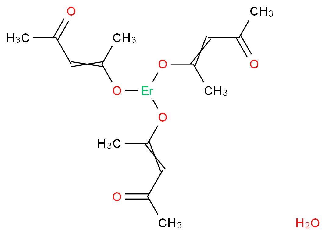 乙酰丙酮铒(III) 水合物_分子结构_CAS_70949-24-5)