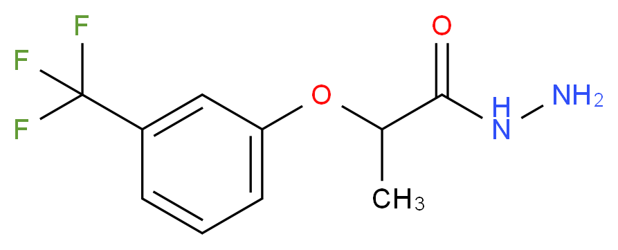 2-[3-(trifluoromethyl)phenoxy]propanehydrazide_分子结构_CAS_667413-01-6