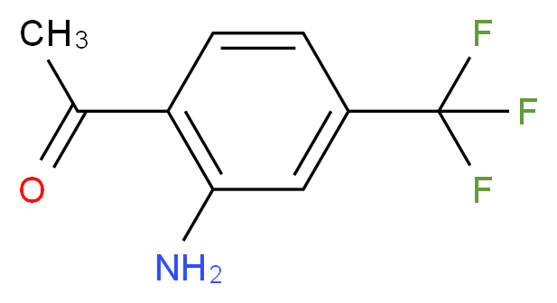 2'-Amino-4'-(trifluoromethyl)acetophenone_分子结构_CAS_37885-07-7)