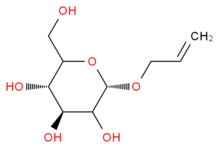 Allyl α-D-Glucopyranoside_分子结构_CAS_7464-56-4)