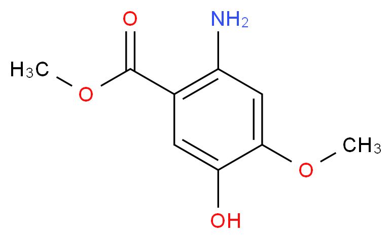 Methyl 2-amino-5-hydroxy-4-methoxybenzoate_分子结构_CAS_50413-44-0)