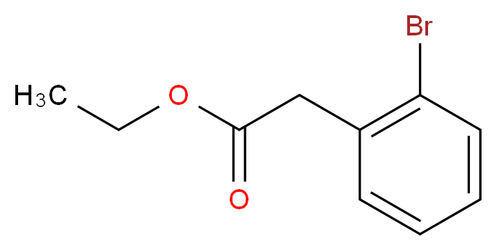 ethyl 2-(2-bromophenyl)acetate_分子结构_CAS_2178-24-7