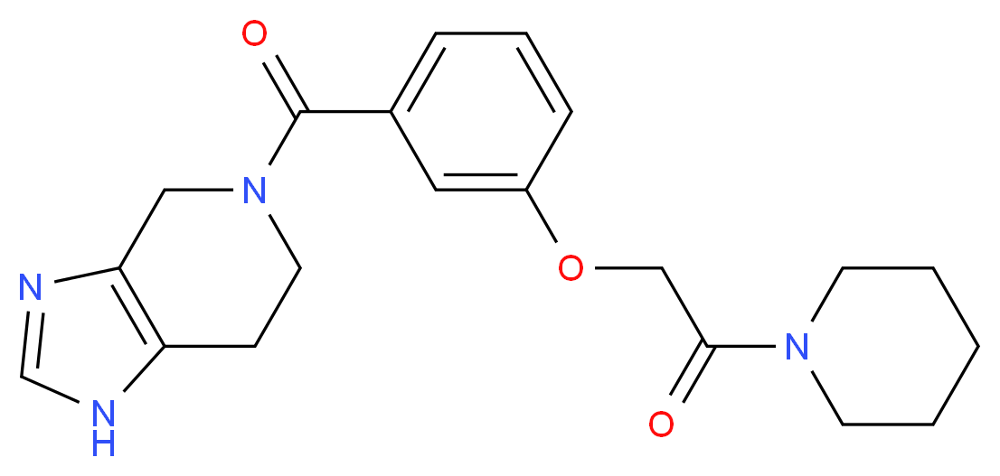 5-[3-(2-oxo-2-piperidin-1-ylethoxy)benzoyl]-4,5,6,7-tetrahydro-1H-imidazo[4,5-c]pyridine_分子结构_CAS_)