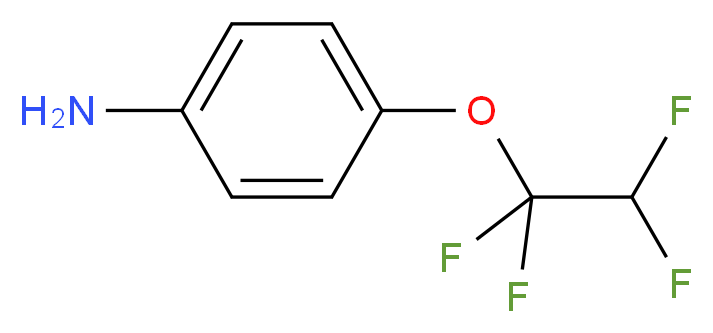 4-(1,1,2,2-Tetrafluoroethoxy)aniline_分子结构_CAS_713-62-2)