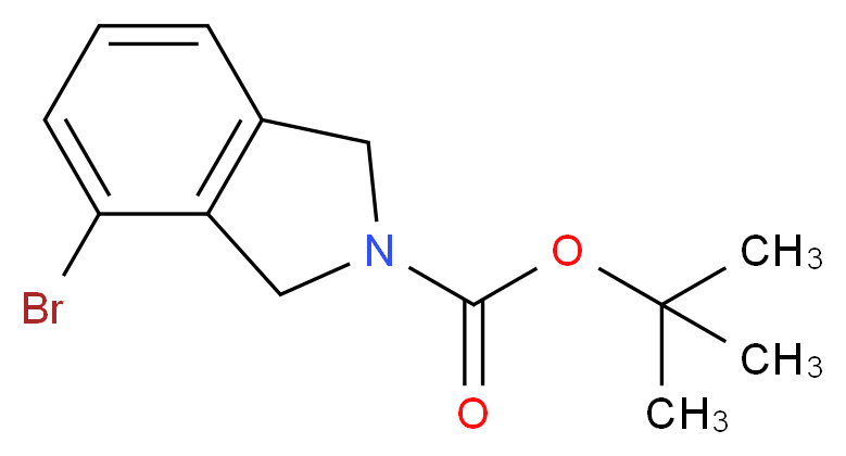 tert-Butyl 4-bromoisoindoline-2-carboxylate_分子结构_CAS_1035235-27-8)