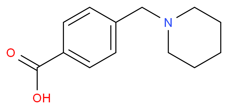 4-(piperidin-1-ylmethyl)benzoic acid_分子结构_CAS_159691-33-5)