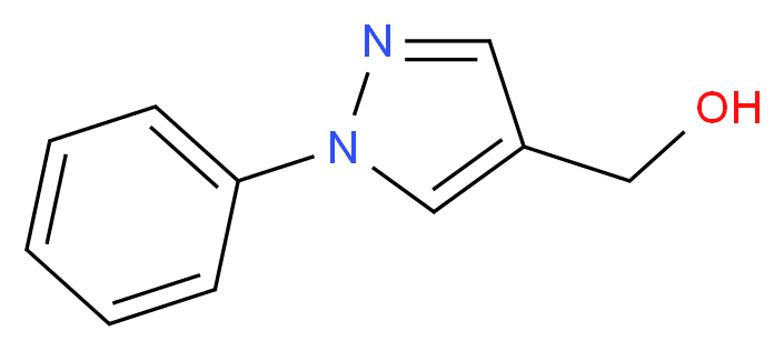 (1-phenyl-1H-pyrazol-4-yl)methanol_分子结构_CAS_70817-26-4