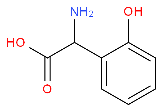 2-amino-2-(2-hydroxyphenyl)acetic acid_分子结构_CAS_25178-38-5