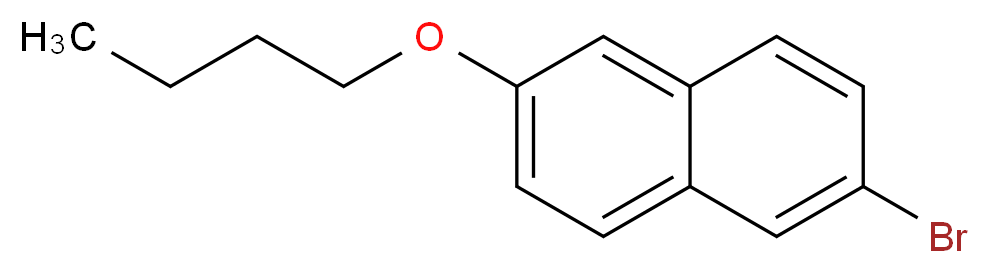 2-bromo-6-butoxynaphthalene_分子结构_CAS_66217-20-7