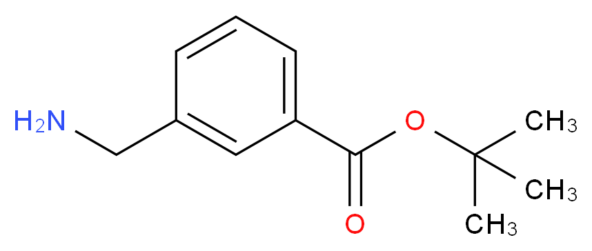 tert-Butyl 3-(aminomethyl)benzoate_分子结构_CAS_102638-45-9)