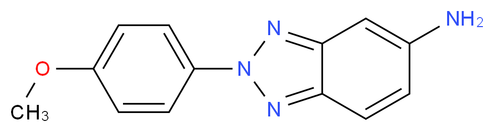 2-(4-methoxyphenyl)-2H-benzo[d][1,2,3]triazol-5-amine_分子结构_CAS_)