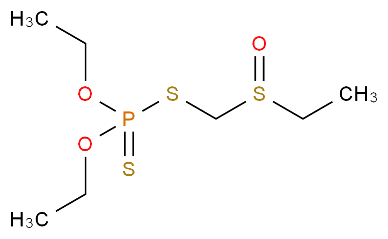 diethyl {[(ethanesulfinyl)methyl]sulfanyl}(sulfanylidene)phosphonite_分子结构_CAS_2588-03-6