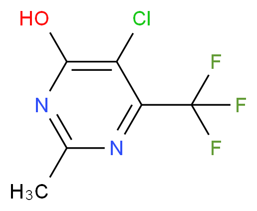 5-CHLORO-4-HYDROXY-2-METHYL-6-TRIFLUOROMETHYL-PYRIMIDINE_分子结构_CAS_425394-36-1)