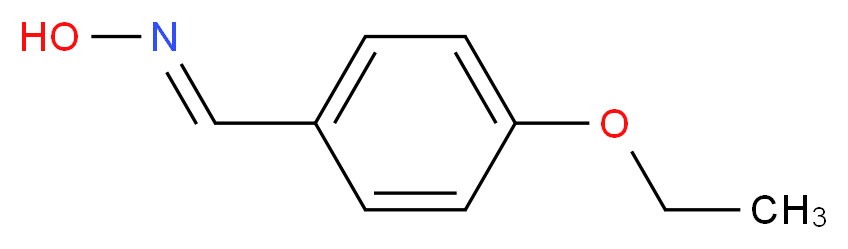 (E)-N-[(4-ethoxyphenyl)methylidene]hydroxylamine_分子结构_CAS_61096-94-4