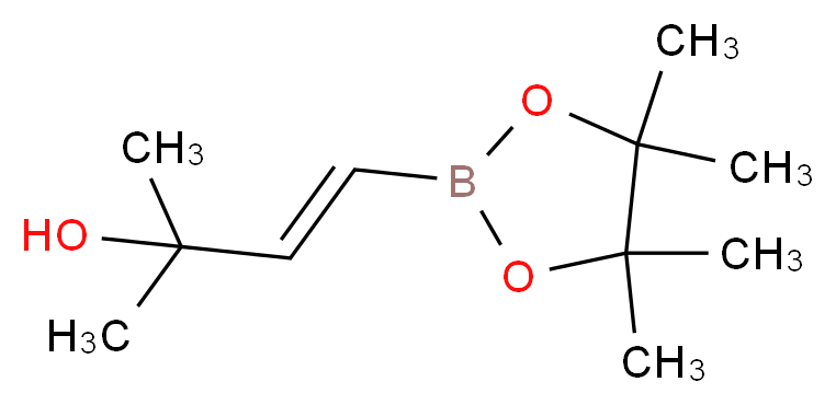 (3E)-2-methyl-4-(tetramethyl-1,3,2-dioxaborolan-2-yl)but-3-en-2-ol_分子结构_CAS_581802-26-8