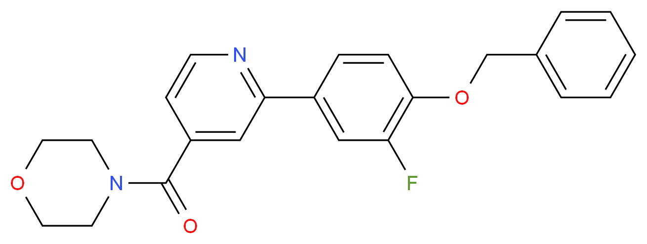 4-{2-[4-(benzyloxy)-3-fluorophenyl]isonicotinoyl}morpholine_分子结构_CAS_)